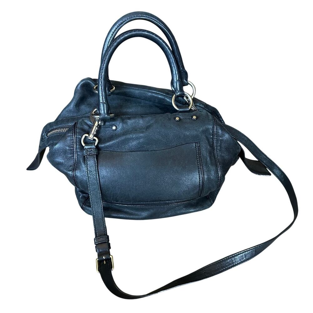 Marc by Marc Jacobs Cube Black Lamb Leather Satchel
